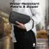 Promate Vali Lightweight Tech Essential Organizer Pouch Bag with Multiple Pockets - Black
